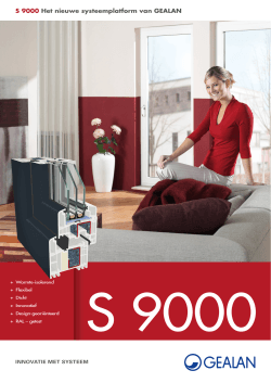 Brochure S 9000 systeem / GEALAN