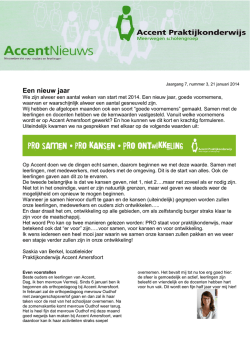 Een nieuw jaar - Accent Amersfoort