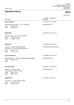 IKOB-BKB Certificaat