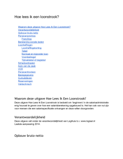Hoe lees ik een loonstrook?