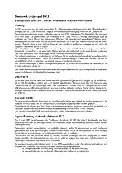 drukwerkrol stempel 1912 - Nederlandse Academie voor Filatelie