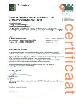 GROEN&mdash;31 Groen keur - W. Ketelaars Bestratingen