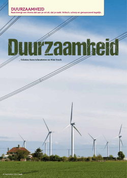 DUURZAAMHEID - Antwerp