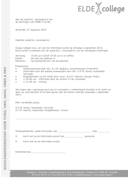 Informatie-avond VMBO-4 KL/BL