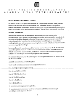 instellingsbesluit commissie citeren