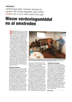 Jarenlang gebrnikten veeartsen lidoca&iuml;ne bij