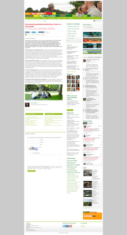 Horizontale gebiedsontwikkeling: power to the people