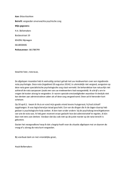 een brief - Huub Bellemakers