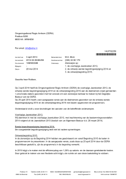 Omgevingsdienst Regio Arnhem (ODRA) Postbus 9200 6800 HA