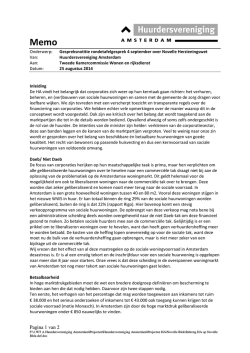 Lees hier de schriftelijk inbreng van de HA