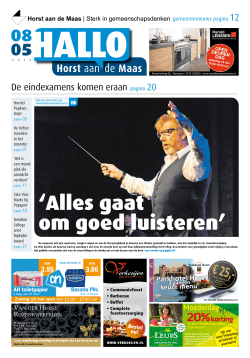Uitgave 08-05-2014 - HALLO Horst aan de Maas