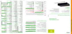 Interactieve TV Snel installeren kaart SNEL INSTALLEREN K AAR T