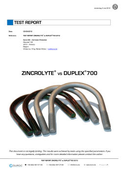 ZINCROLYTE VS DUPLEX 700