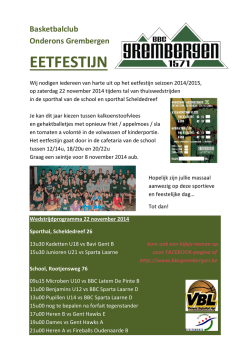 Eetfestijn 2014 - BBC Grembergen