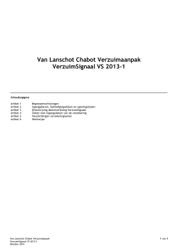 VLC Verzuimaanpak VerzuimSignaal VS 2013