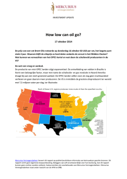 How low can oil go? - Mercurius Vermogensbeheer