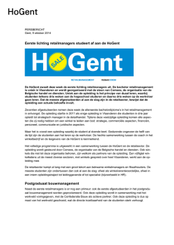 Eerste lichting retailmanagers studeert af aan de
