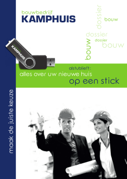 Bouwdossier op usb-stick