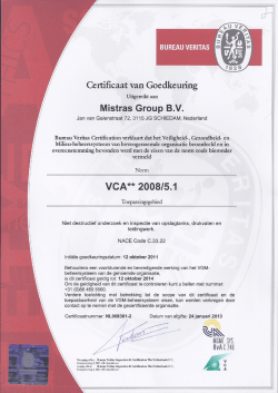 Certific aat van Goedkeuring