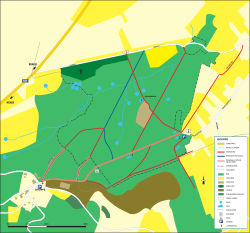 kaart van het Brakelbos - Agentschap voor Natuur en Bos