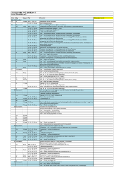 Jaaragenda JvO 2014-2015
