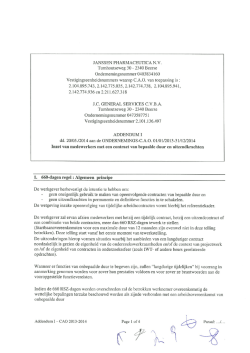 JANSSEN PHARMACEUTICA N.V. Turnhoutseweg 30