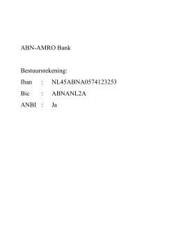 ABN-AMRO Bank Bestuursrekening