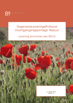 GLP levering provincies aan BIJ12