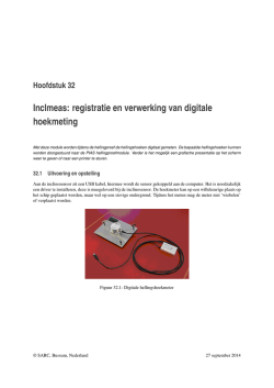 Inclmeas: registratie en verwerking van digitale hoekmeting