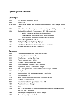 Opleidingen en cursussen