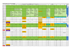 Seizoensplanning 2014 - 2015