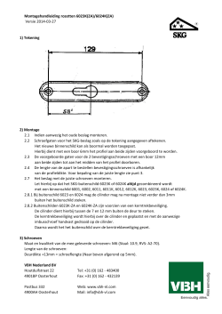 Montagehandleiding rozetten 6023K(ZA)/6024K(ZA) 1