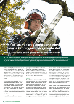 Krinkels spant kort geding aan tegen provincie