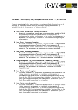 Document &ldquo;Beschrijving Vergoedingen Dienstverleners&rdquo; 21