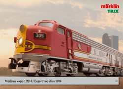 Märklin Trix Export 2014 NL FR