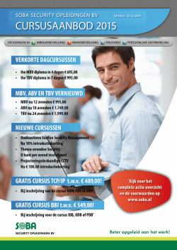 Download hier - Soba Security Opleidingen