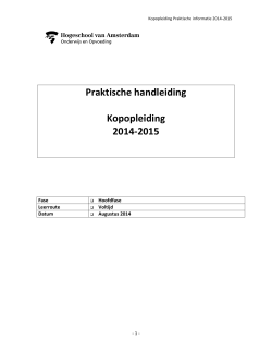 Praktische handleiding Kop2014-2015-1