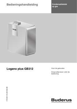 Bedieningshandleiding Logano plus GB312