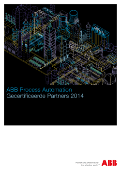 ABB Process Automation Gecertificeerde Partners 2014
