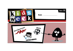 Strategie 1 - Kidsweek in de klas