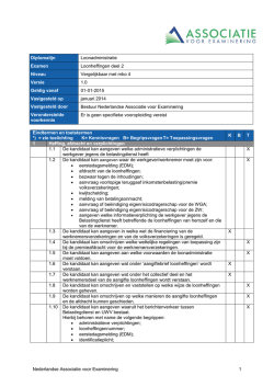 Examenprogramma Loonheffingen deel 2 m.i.v. 1-1-2015