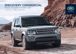 DISCOVERY COmmERCIal