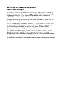Informatie over kerndoelen en leerdoelen Alles-in-1 en Alles