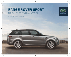 Prijslijsten - Land Rover Dealer websites