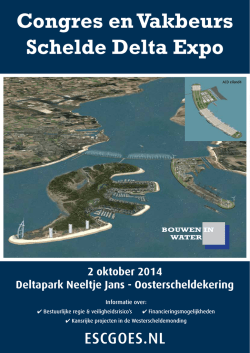Congres en Vakbeurs Schelde Delta Expo