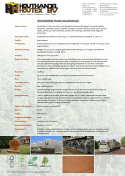 Informatieblad: Peroba rosa (Zalmhout)