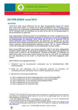 de EPB-eisen vanaf 2015 ()