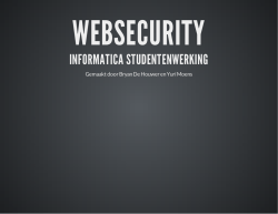 INFORMATICA STUDENTENWERKING