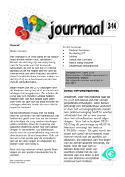 SKOT-journaal 02-2014 - Stichting Katholiek Onderwijs Twenterand