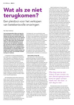Wat als ze niet terugkomen?